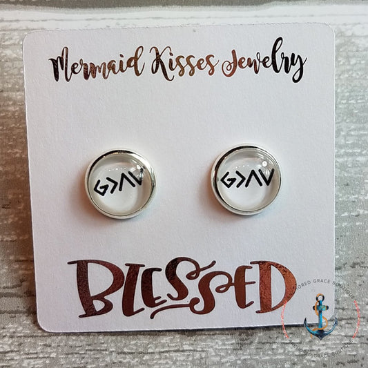Photo Earrings - God Is Greater