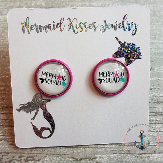 Photo Earrings - Mermaid Squad