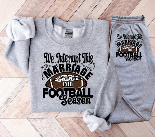 We Interrupt This Marriage For Football Season Jogger