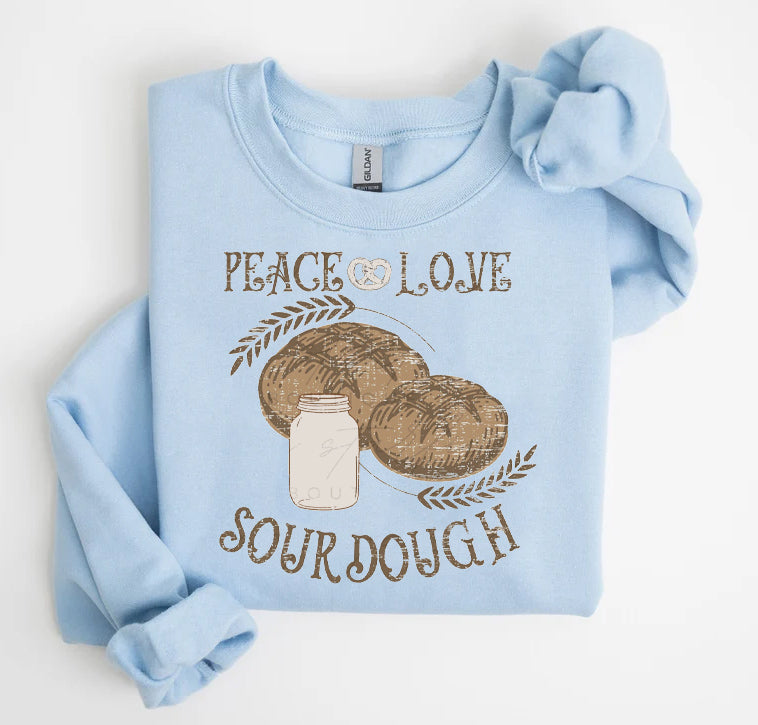 Peace Love Sourdough Graphic Tee