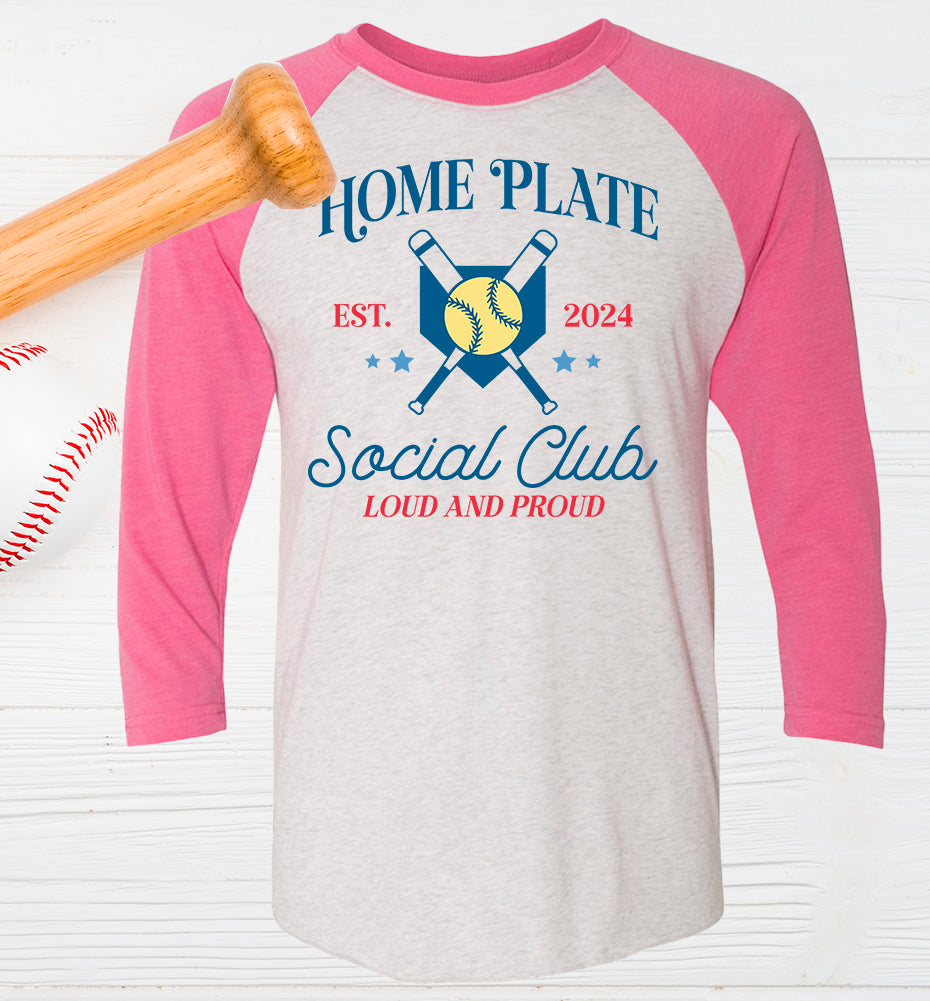 Home Plate Social Club Softball Graphic Tee