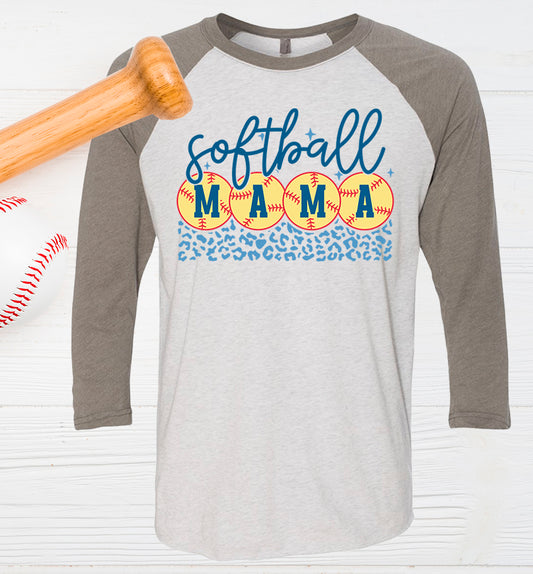 Softball Mama Softball Graphic Tee