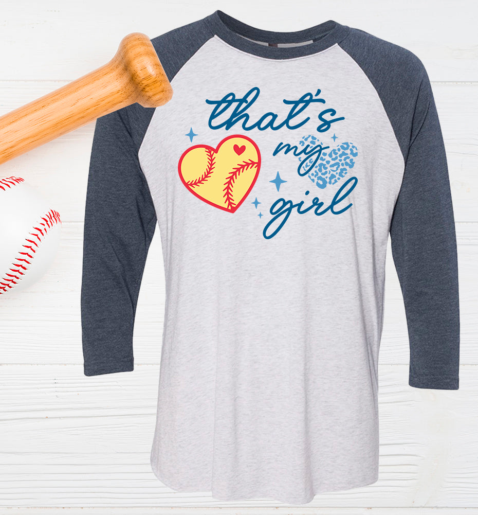 That's My Girl Softball Graphic Tee