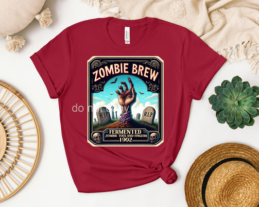 Zombie Brew Label Graphic Tee