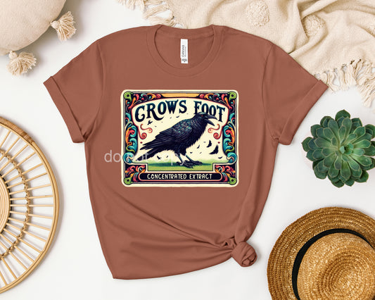 Crow's Foot Label Graphic Tee