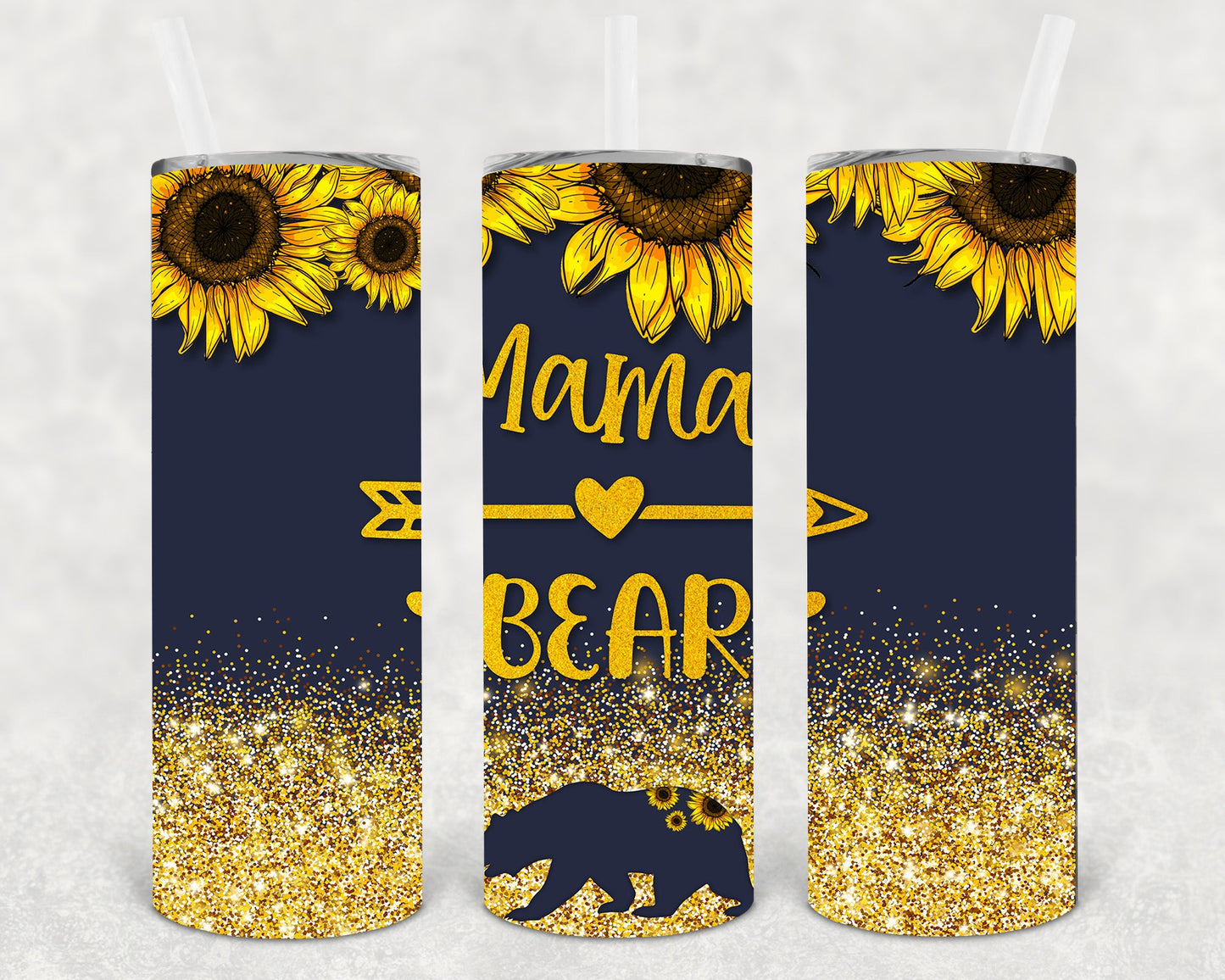 Mama Bear 20 Oz Skinny Tumbler