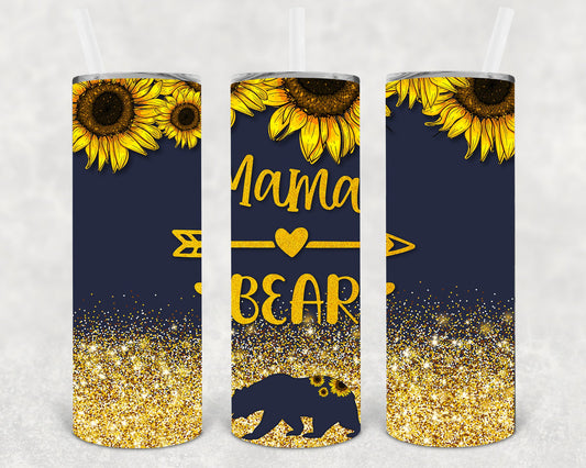 Mama Bear 20 Oz Skinny Tumbler