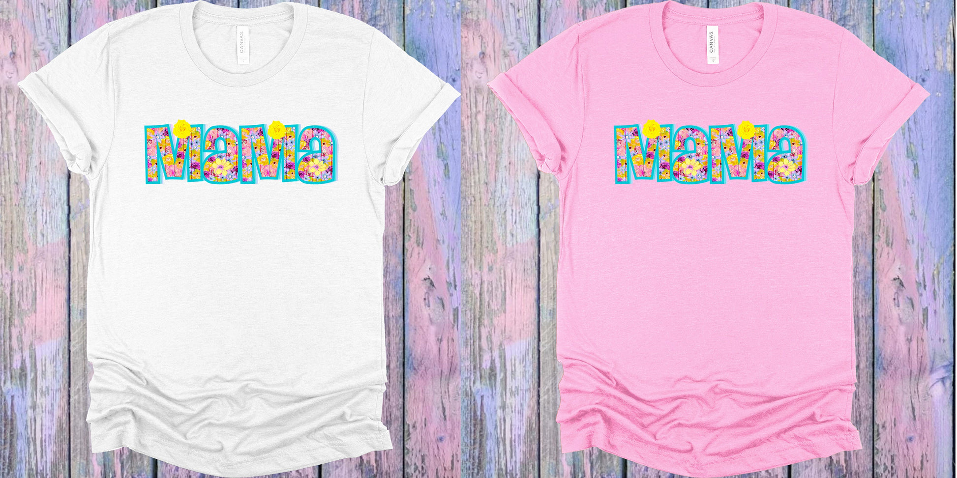 Mama Spring Floral Graphic Tee Graphic Tee