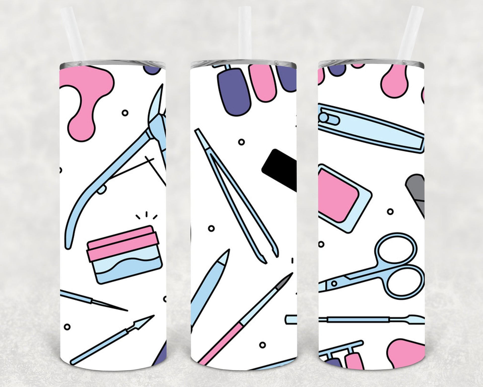 Manicure Tools 20 Oz Skinny Tumbler