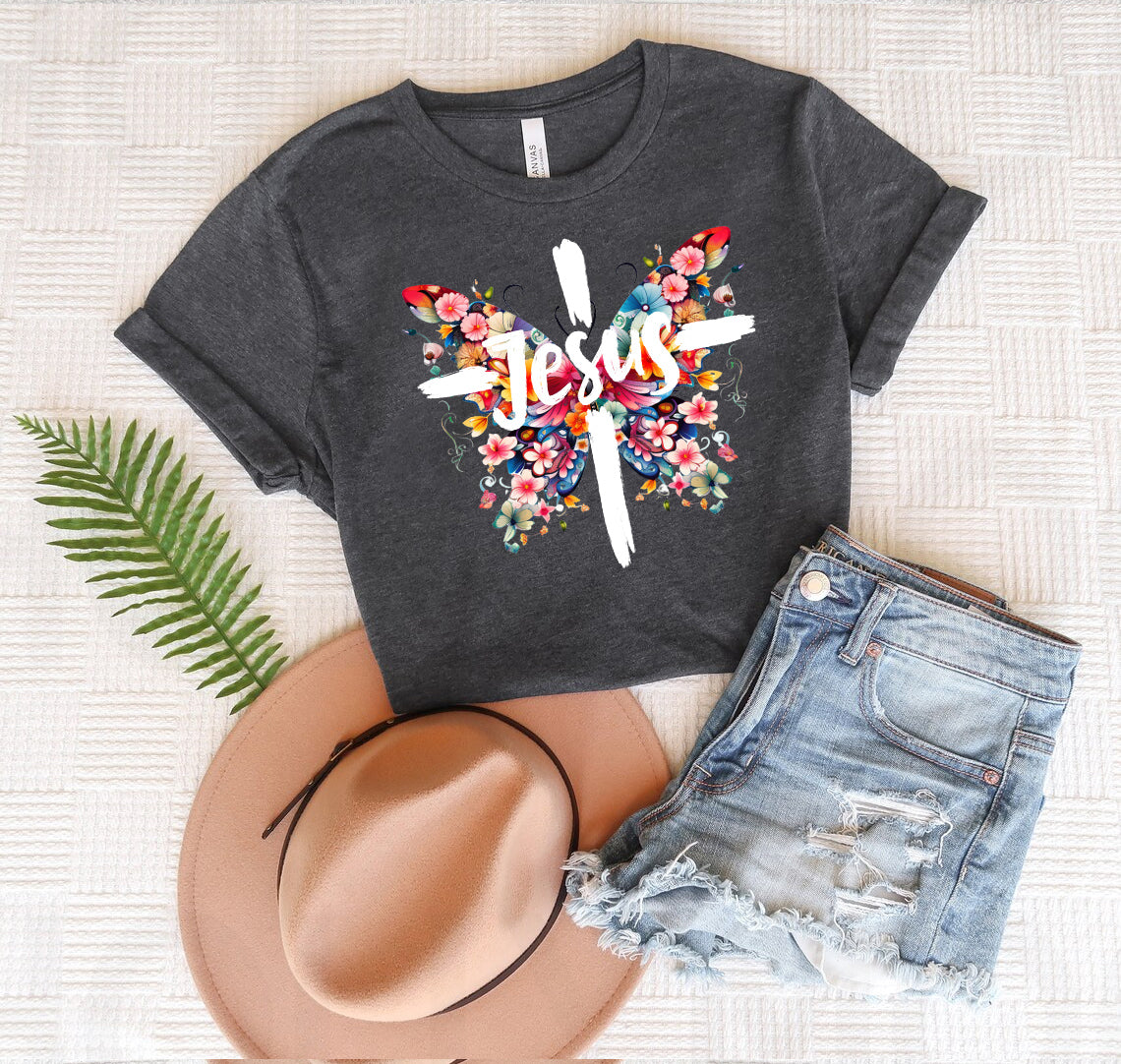 Jesus Butterfly Graphic Tee