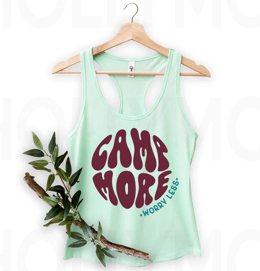 Camp More Worry Less Graphic Tee