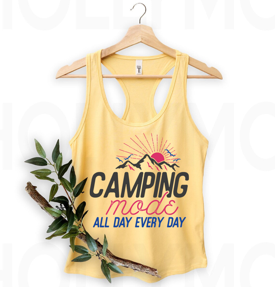 Camping Mode All Day Every Day Graphic Tee