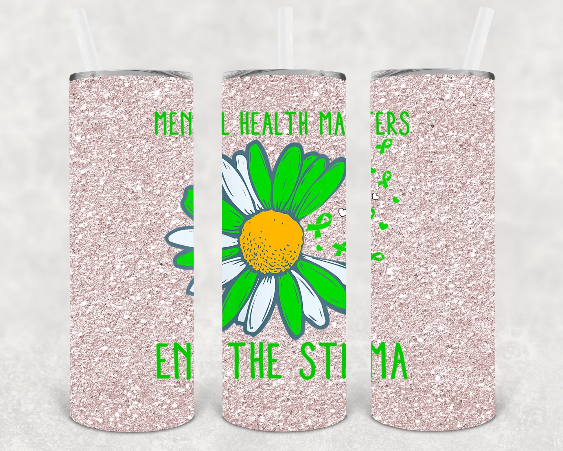 Mental Health Matters End The Stigma 20 Oz Skinny Tumbler