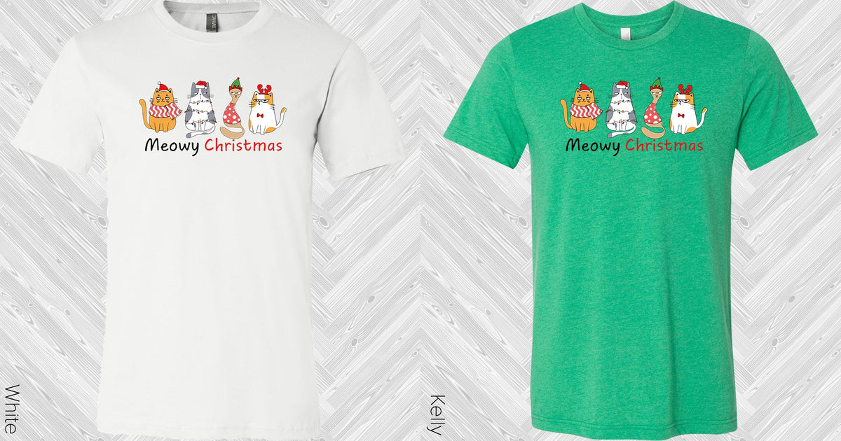 Meowy Christmas Graphic Tee Graphic Tee
