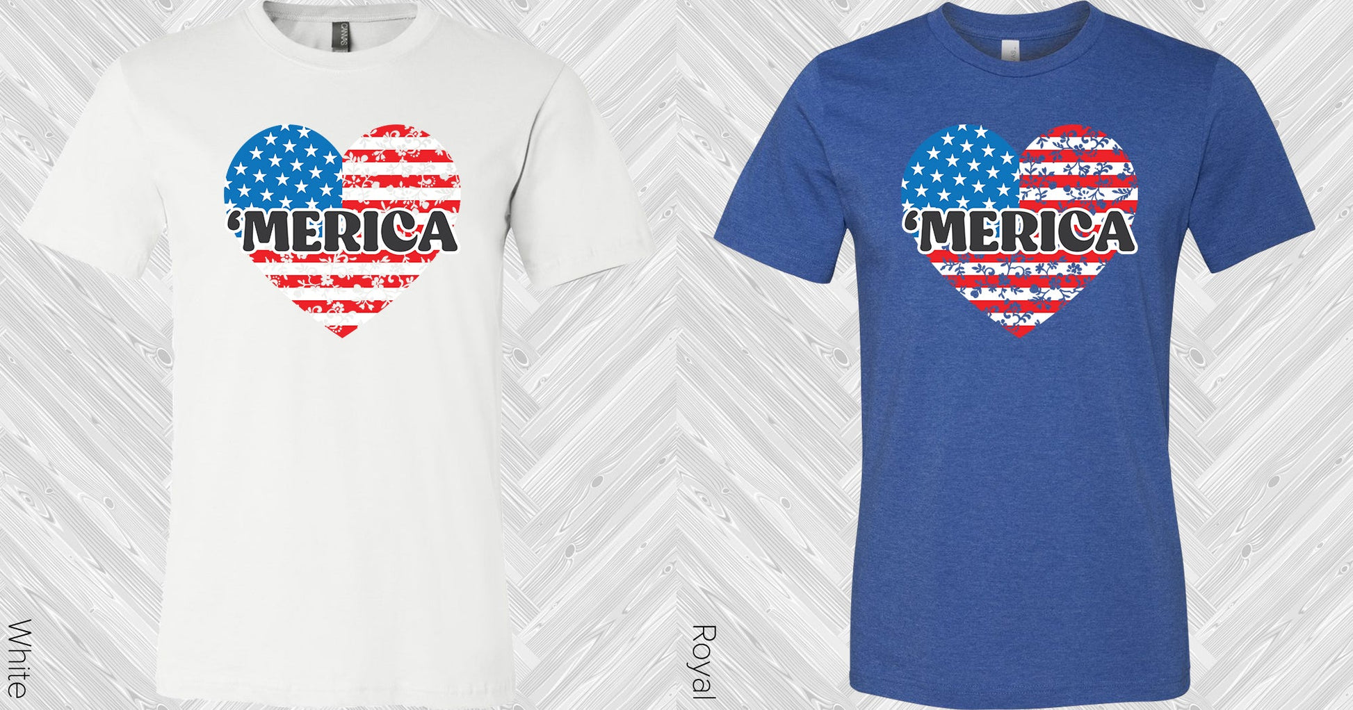Merica Heart Graphic Tee Graphic Tee