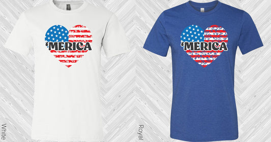 Merica Heart Graphic Tee Graphic Tee