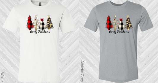 Merry Christmas Trees Graphic Tee Graphic Tee