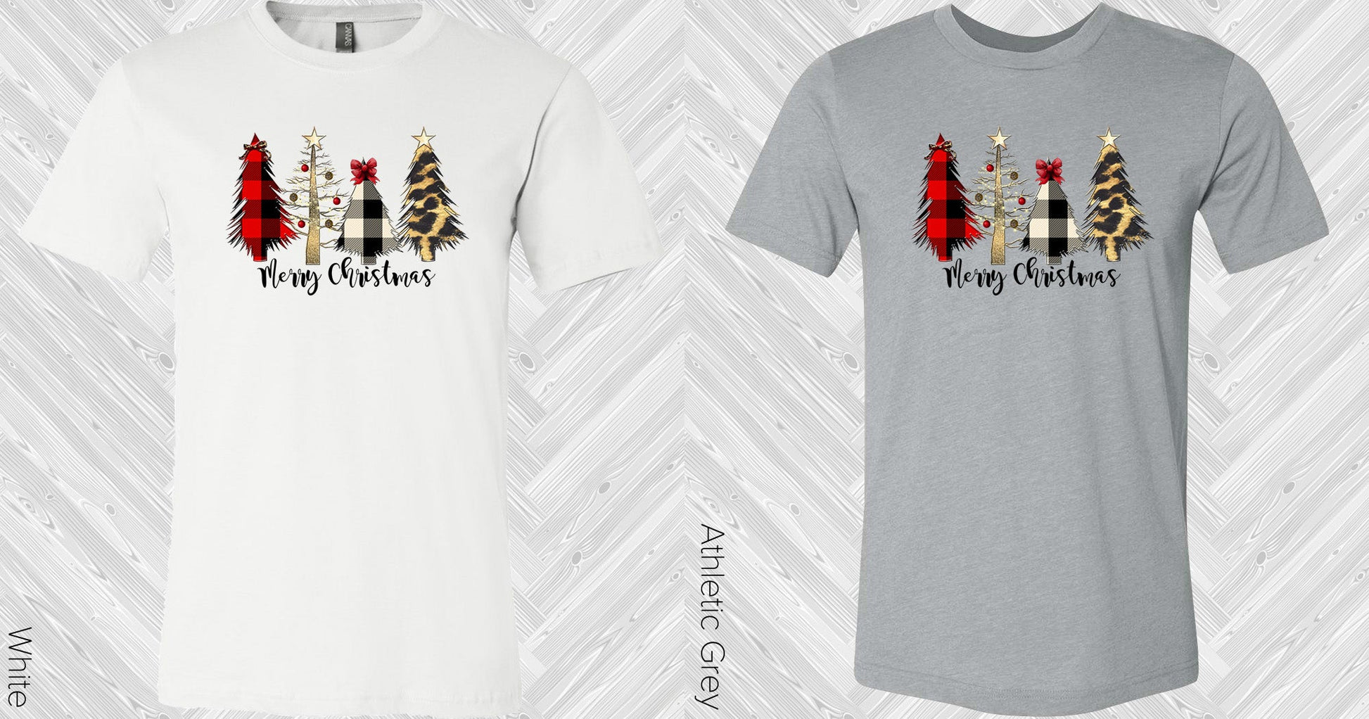 Merry Christmas Trees Graphic Tee Graphic Tee