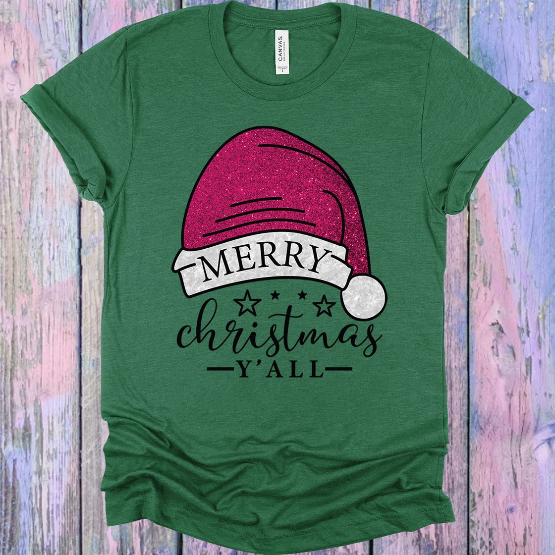 Merry Christmas Yall Graphic Tee Graphic Tee