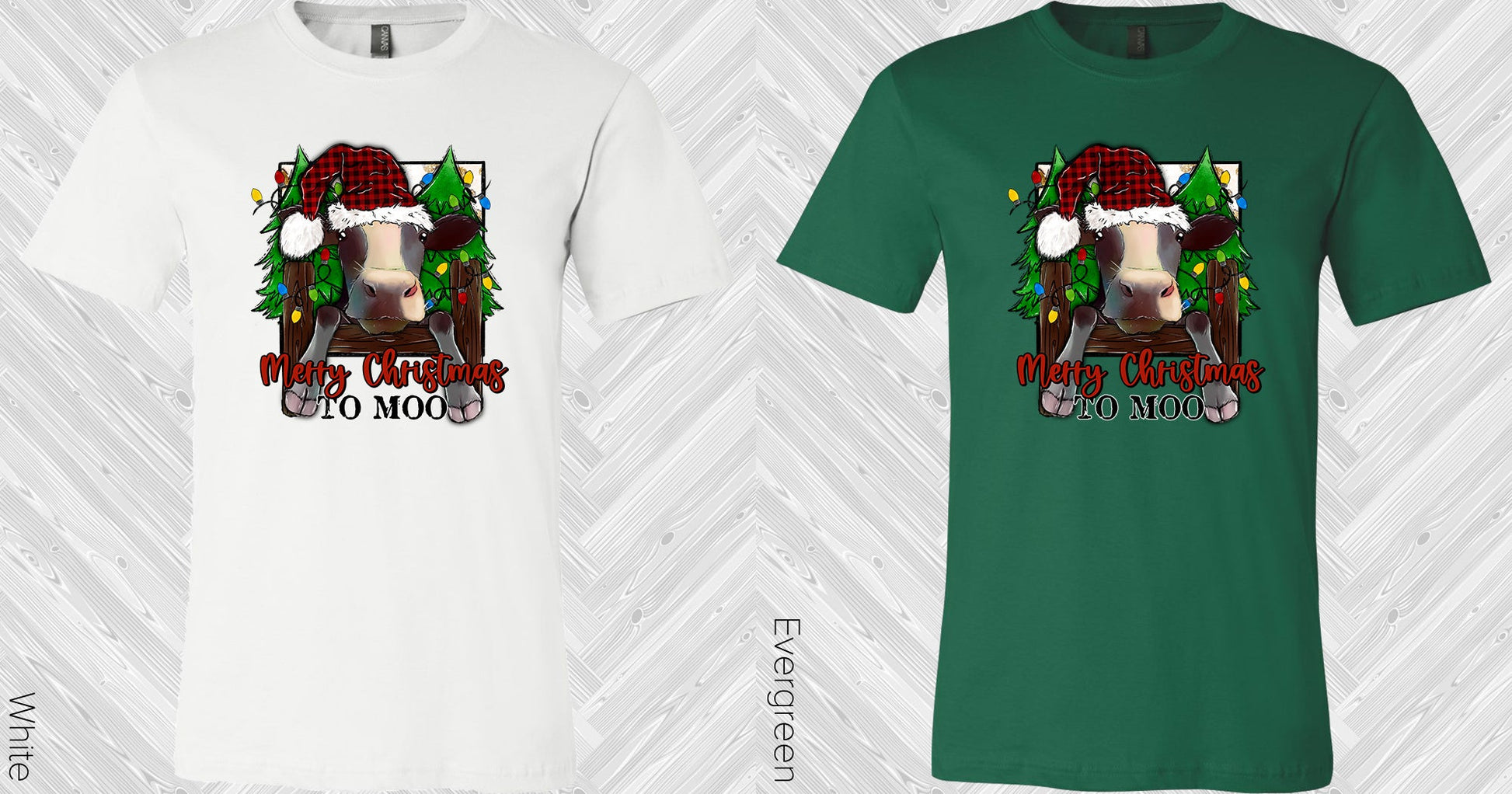 Merry Christmas To Moo Graphic Tee Graphic Tee
