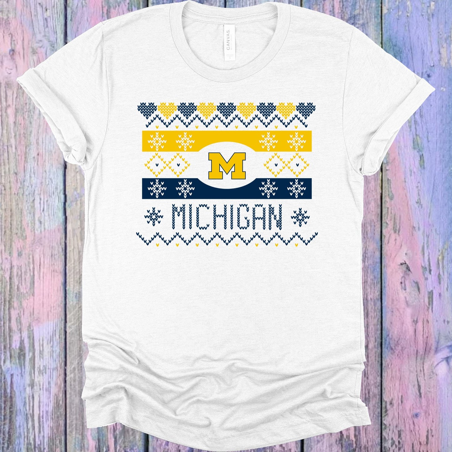 Michigan Ugly Sweater Graphic Tee Graphic Tee