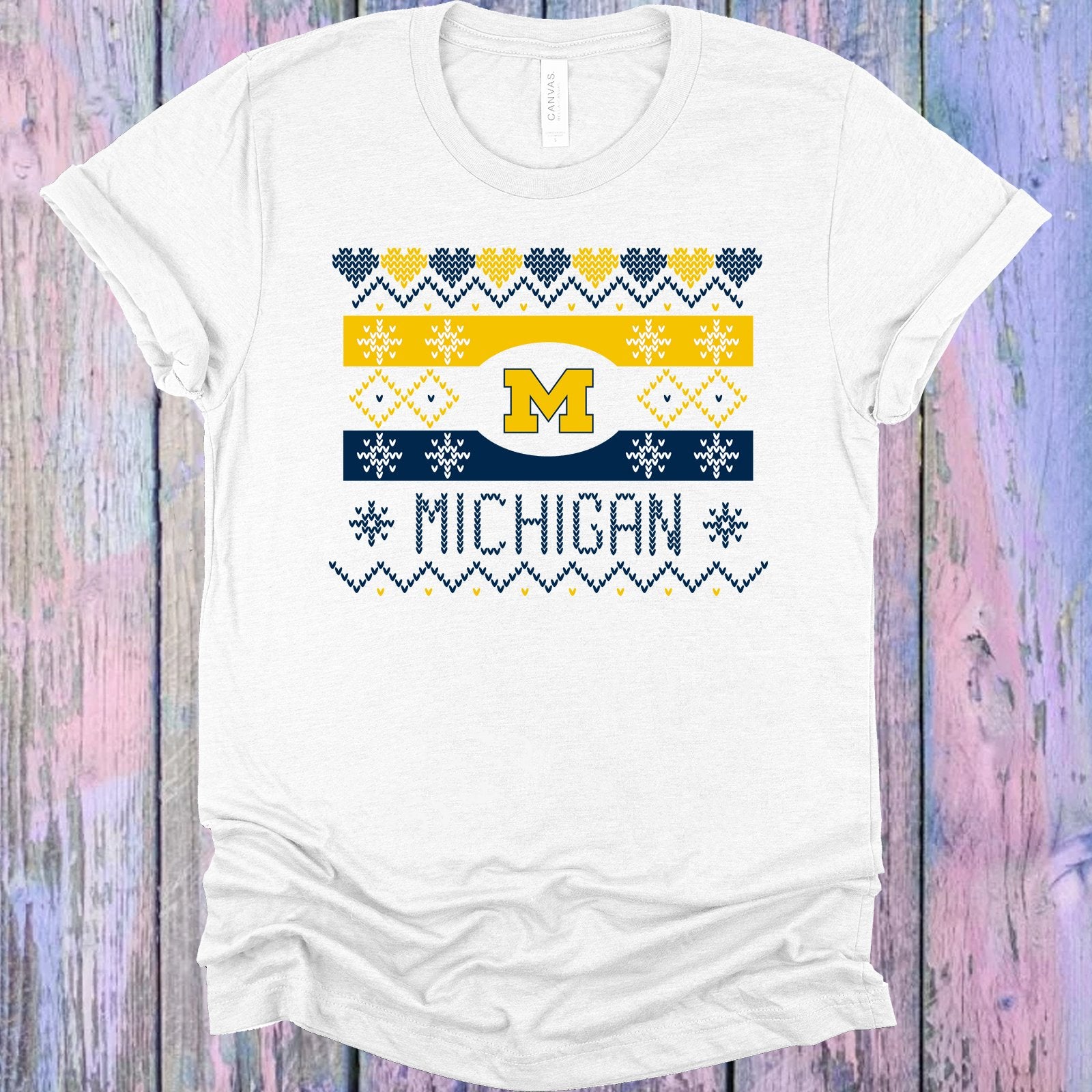 Michigan Ugly Sweater Graphic Tee Graphic Tee