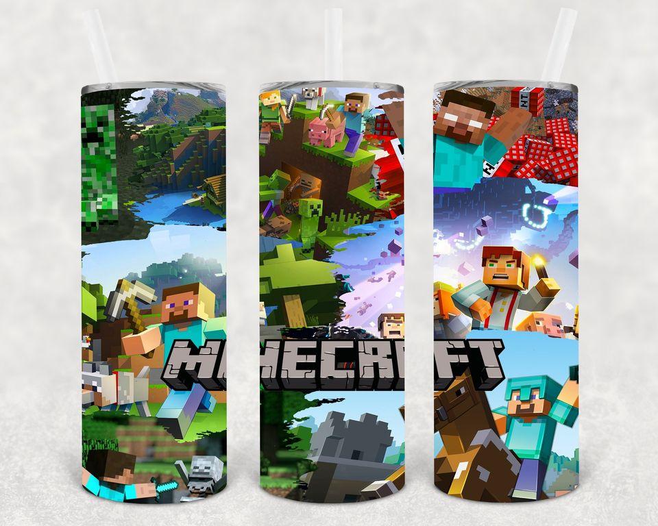 Minecraft 20 Oz Skinny Tumbler