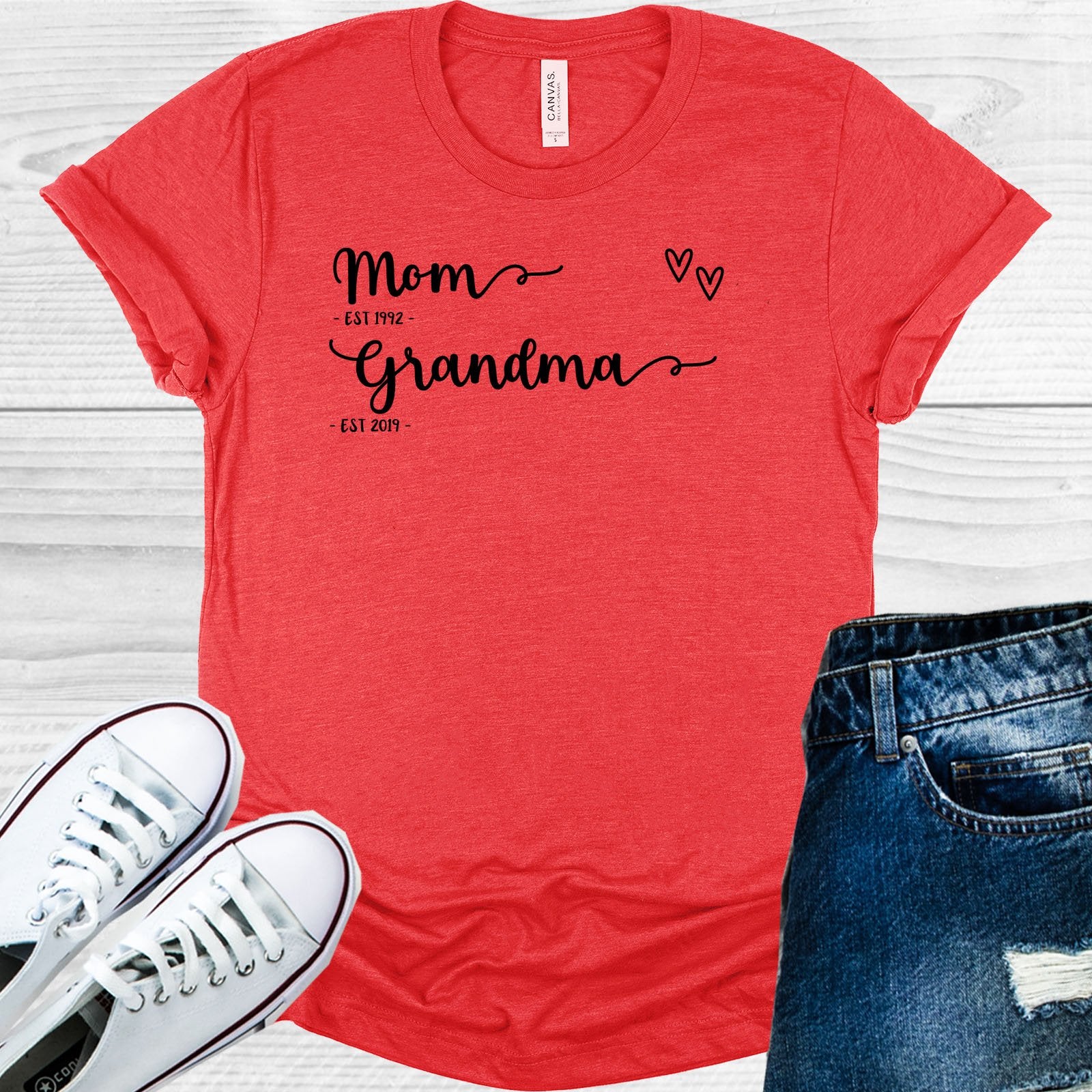Mom / Grandma Personalized Graphic Tee Graphic Tee