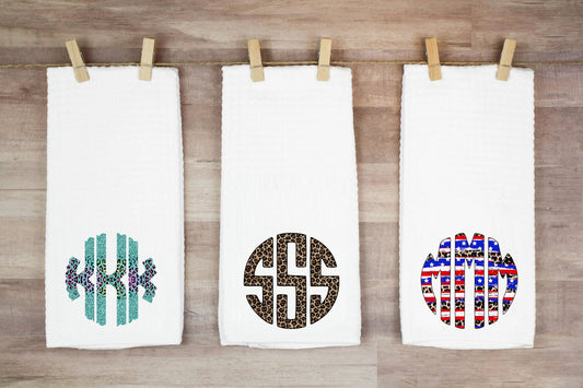 Flag Monogram Hand Towel