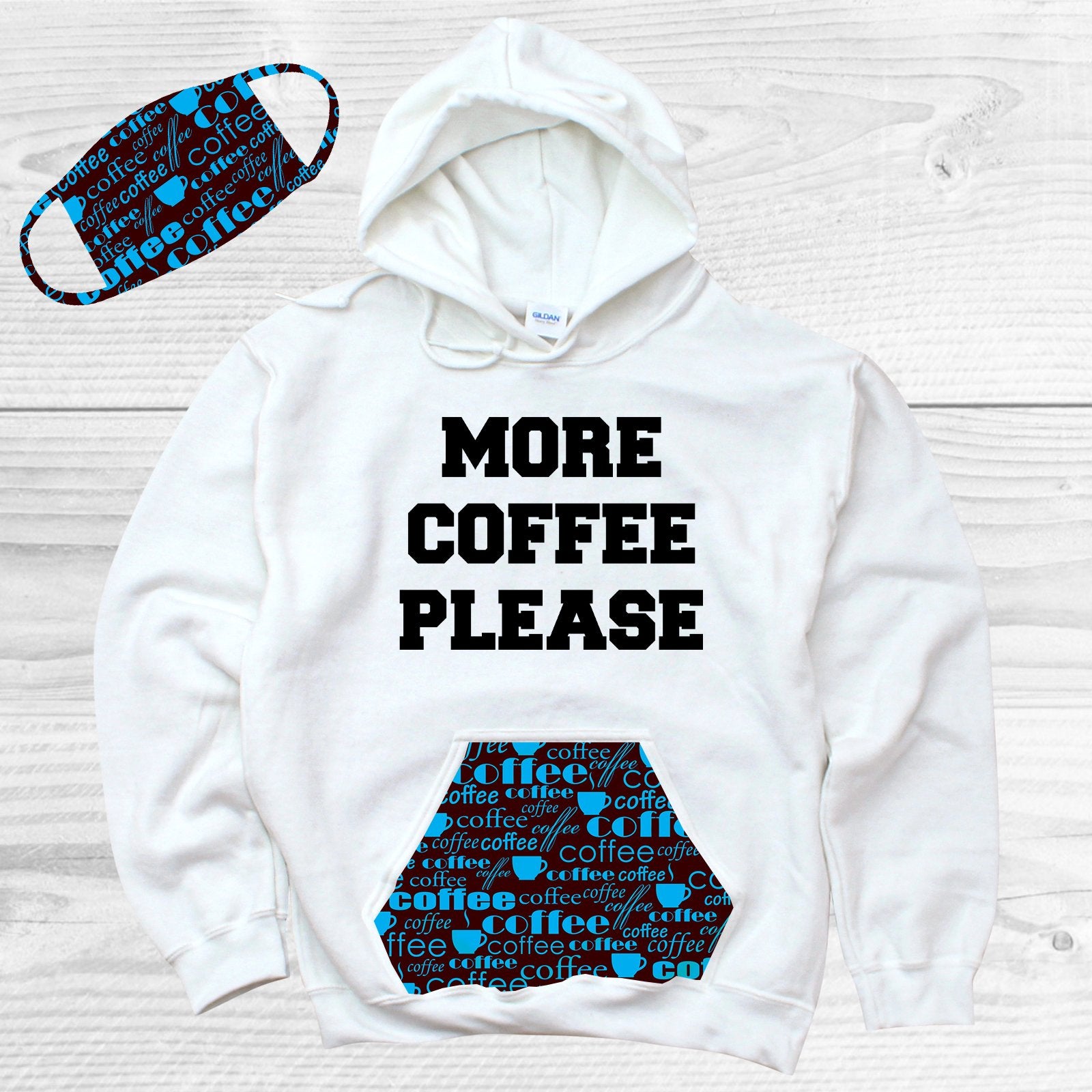Coffee Face Covering Graphic Tee