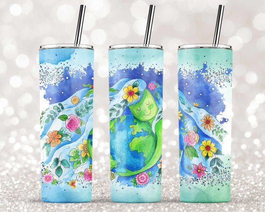 Mother Earth 20 Oz Skinny Tumbler