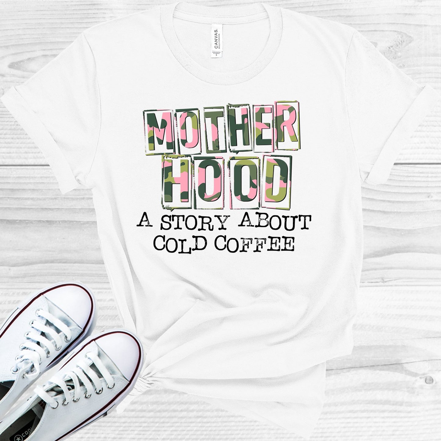 Motherhood A Story About Cold Coffee Graphic Tee Graphic Tee