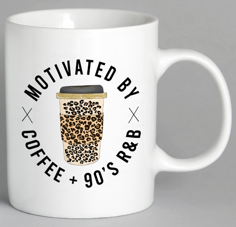 Motivated By Coffee & 90S R&B Mug