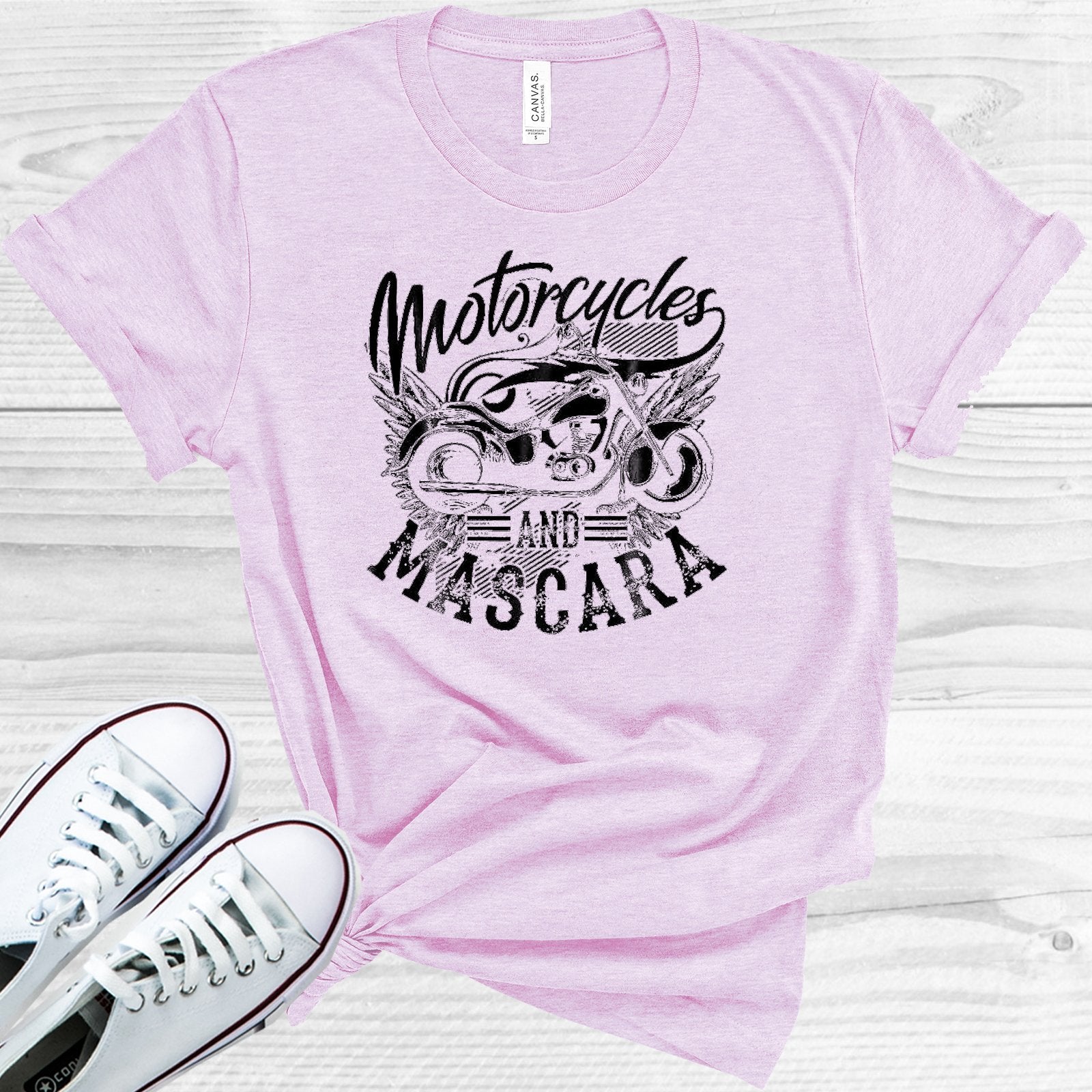 Motorcycles And Mascara Graphic Tee Graphic Tee