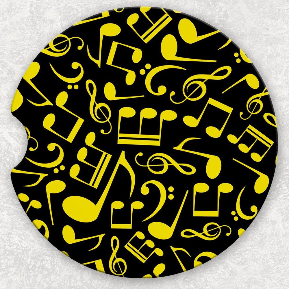 Car Coaster Set - Music Notes