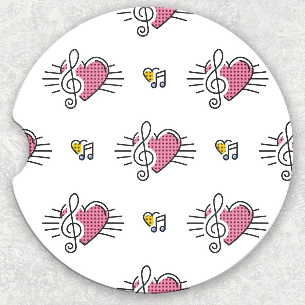 Car Coaster Set - Music Notes