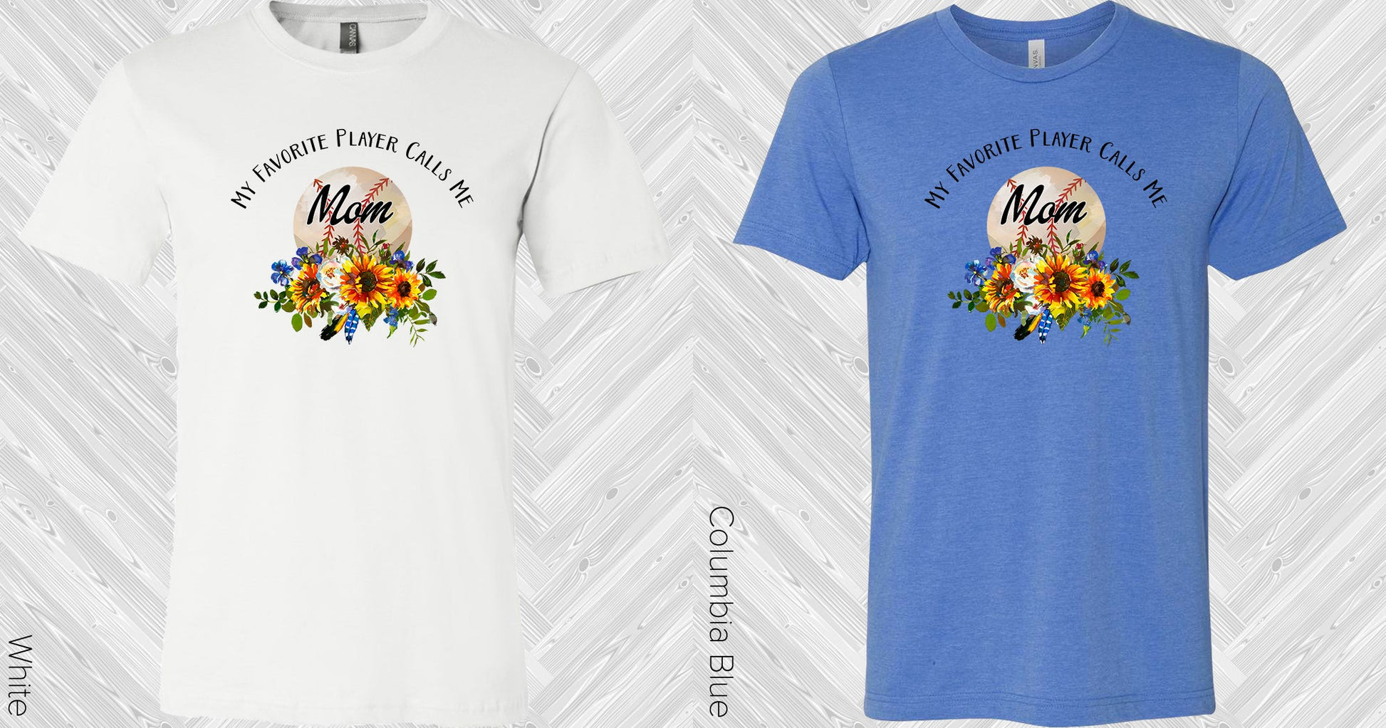 My Favorite Player Calls Me Mom Baseball Graphic Tee Graphic Tee