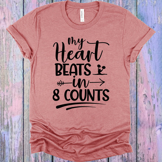 My Heart Beats In 8 Counts Graphic Tee Graphic Tee