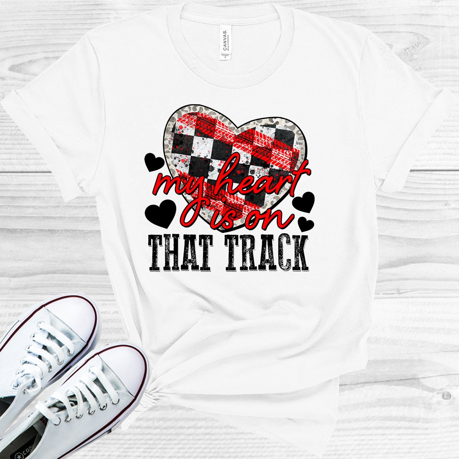 My Heart Is On That Track Graphic Tee Graphic Tee