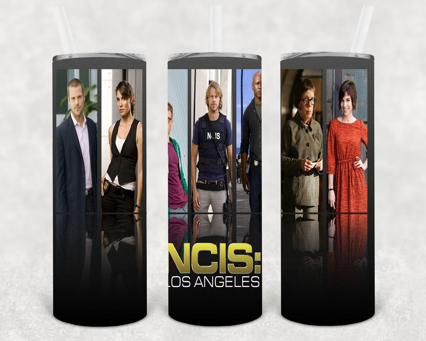 Ncis Los Angeles 20 Oz Skinny Tumbler