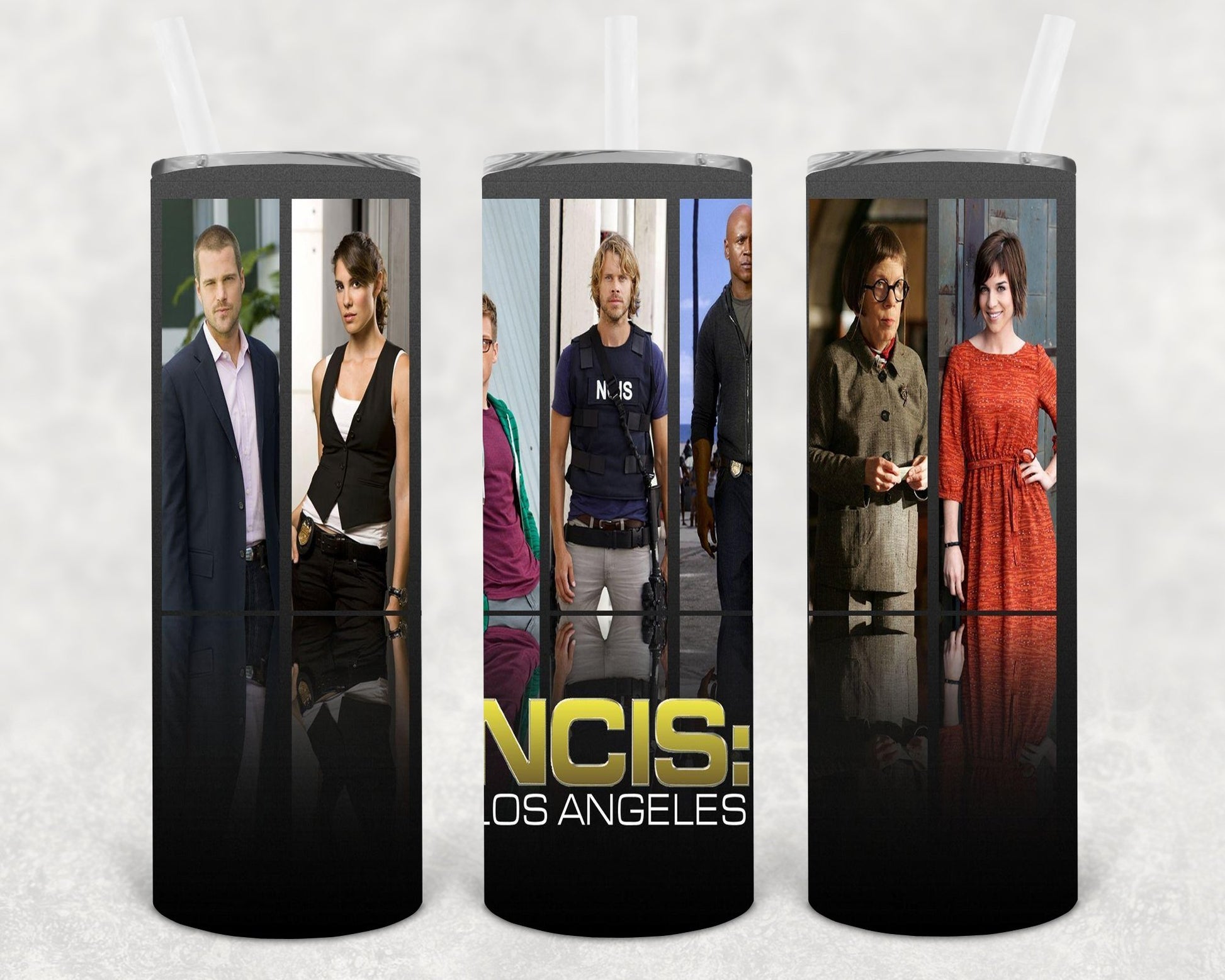 Ncis Los Angeles 20 Oz Skinny Tumbler