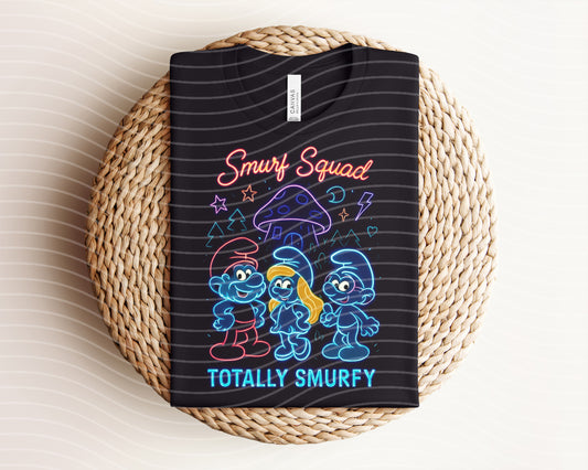 Smurf Squad Neon Graphic Tee