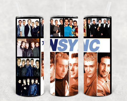 N Sync 20 Oz Skinny Tumbler