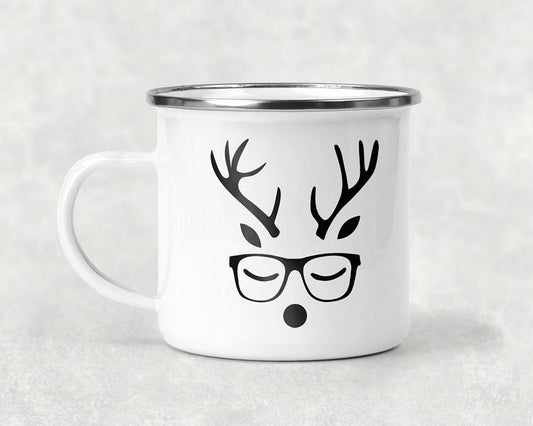 Nerd Reindeer Boy Mug Coffee