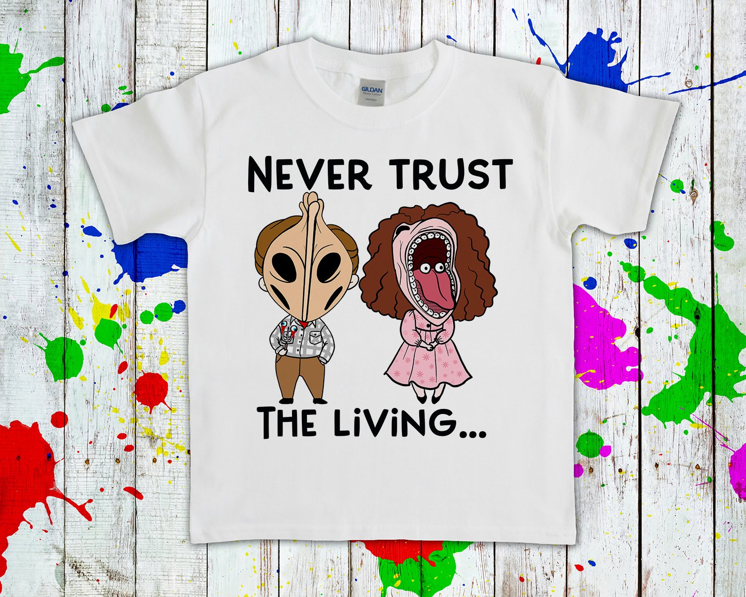 Never Trust The Living Graphic Tee Graphic Tee