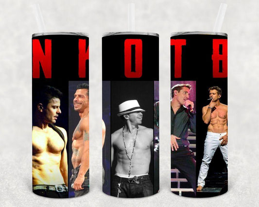 New Kids On The Block 20 Oz Skinny Tumbler