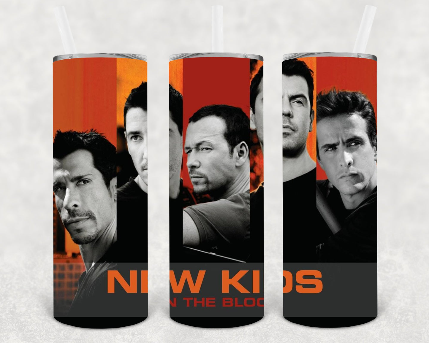 New Kids On The Block 20 Oz Skinny Tumbler
