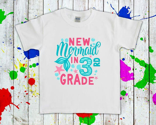 New Mermaid In Grade Customized Graphic Tee Graphic Tee