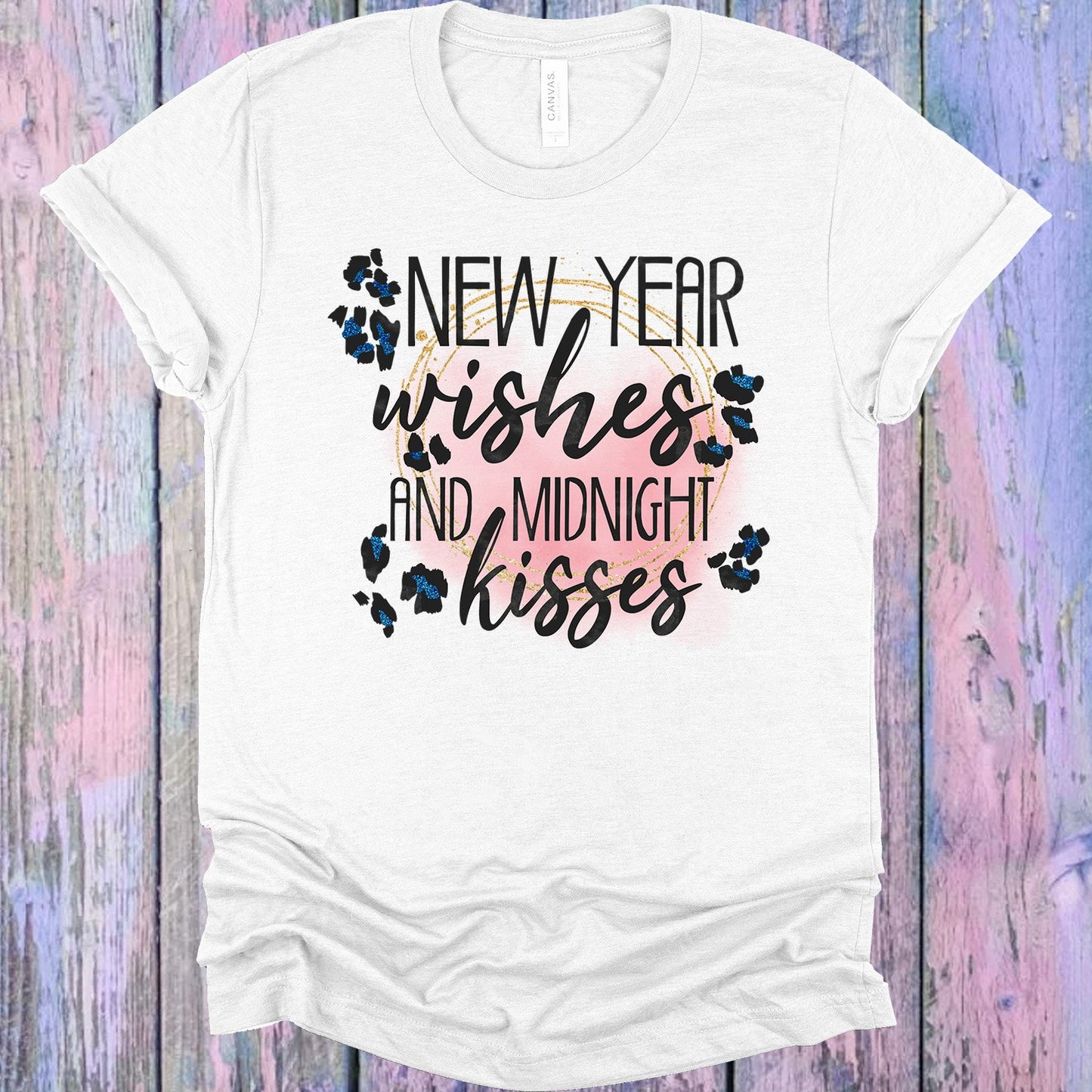New Year Wishes And Midnight Kisses Graphic Tee Graphic Tee