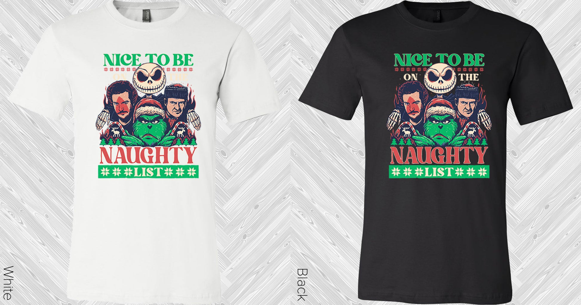 Nice To Be On The Naughty List Graphic Tee Graphic Tee